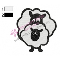 Shaun The Sheep Embroidery Design 05
